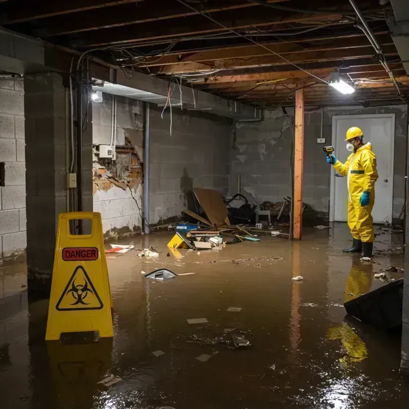 Flooded Basement Electrical Hazard in Saranap, CA Property